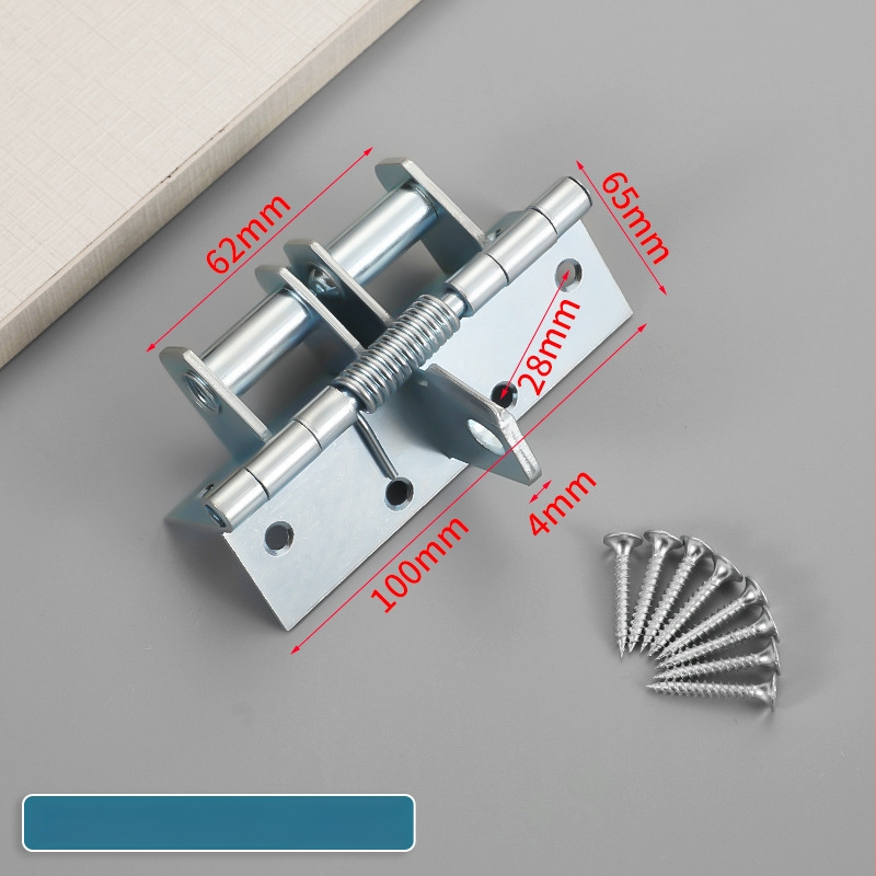 Pružinový pánt na drevené dvere s integrovaným tlmičom, skrytý dizajn, 90° nastavenie, mangánová oceľ.