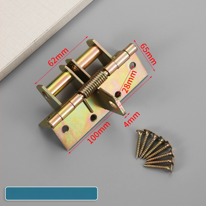 Pružinový pánt na drevené dvere s integrovaným tlmičom, skrytý dizajn, 90° nastavenie, mangánová oceľ.