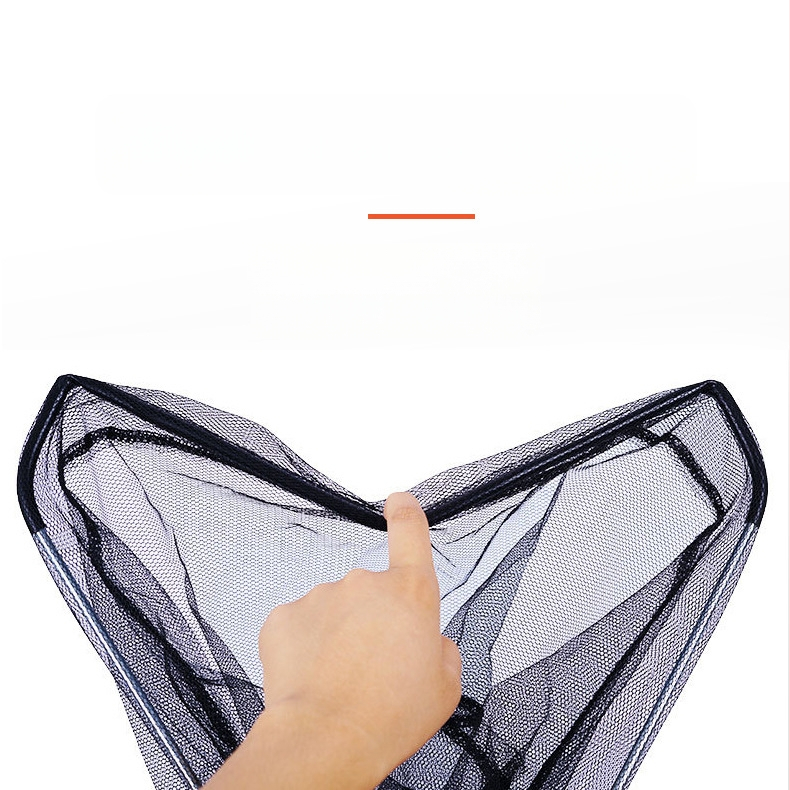 Nylonová trojuholníková skladacia sieť na rybolov, teleskopická, prenosná