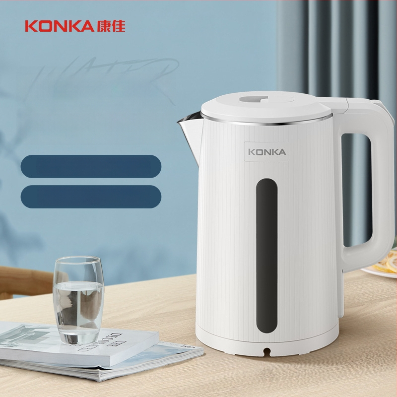 Elektrický rýchlovarný hrniec 1.8L, nerezová oceľ, spodné vykurovanie, 1500–2000W, automatické vypnutie