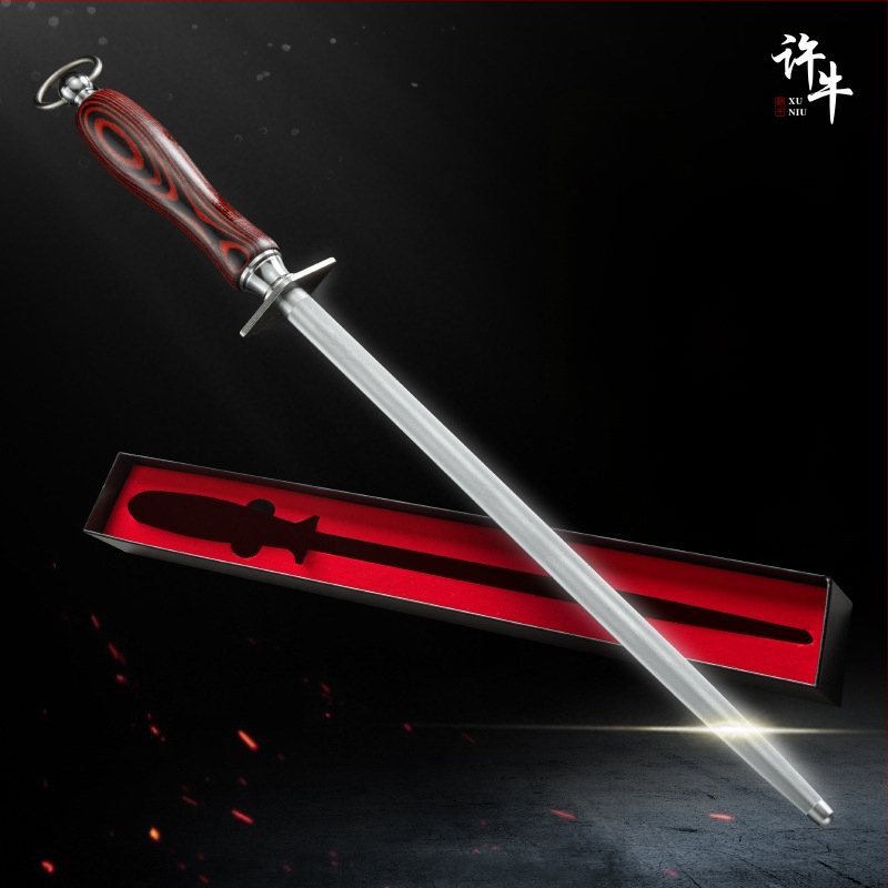 Plochý prút na ostrenie nožov – ručné ostrenie, vysokouhlíková oceľ, značka Xu Niu, moderný minimalistický dizajn, uvedený na trh jar 2020