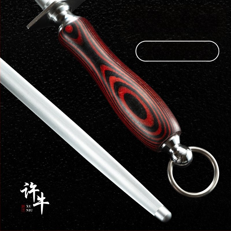 Plochý prút na ostrenie nožov – ručné ostrenie, vysokouhlíková oceľ, značka Xu Niu, moderný minimalistický dizajn, uvedený na trh jar 2020