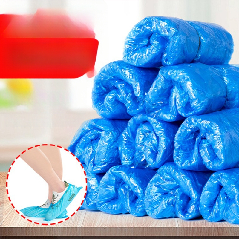 Jednorázové PE návleky na topánky, odolné voči prachu a ochranné, hrubé plastové návleky, univerzálna kompatibilita