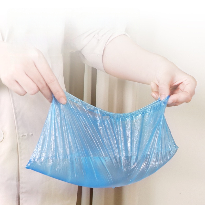 Jednorázové PE návleky na topánky, odolné voči prachu a ochranné, hrubé plastové návleky, univerzálna kompatibilita