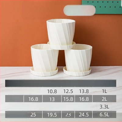 Plastový kvetináč na rastliny, nordický štýl, na stolné aj na podlahové použitie