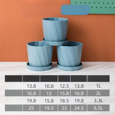 Plastový kvetináč na rastliny, nordický štýl, na stolné aj na podlahové použitie