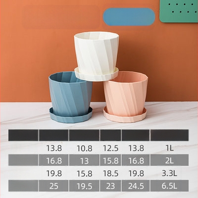 Plastový kvetináč na rastliny, nordický štýl, na stolné aj na podlahové použitie