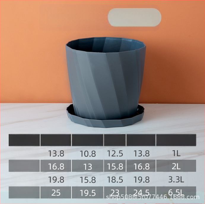 Plastový kvetináč na rastliny, nordický štýl, na stolné aj na podlahové použitie