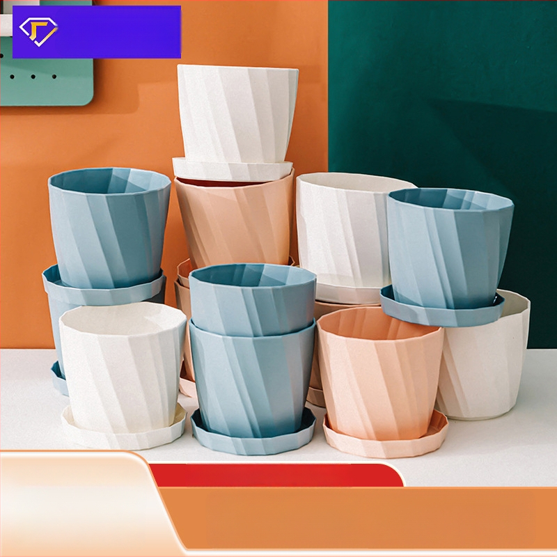 Plastový kvetináč na rastliny, nordický štýl, na stolné aj na podlahové použitie