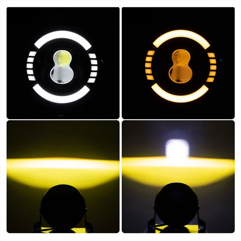 Motocyklové LED svetlo, hliníkové telo, 12V, vodotesné, model motor210, životnosť 50 000 hodín