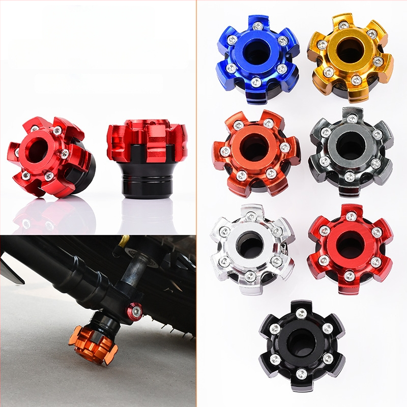 Čaša proti pádu pre prednú vidlicu, CNC dizajn so šiestimi pazúrmi, tlmenie nárazov, kompatibilné s väčšinou elektrických vozidiel a motocyklov