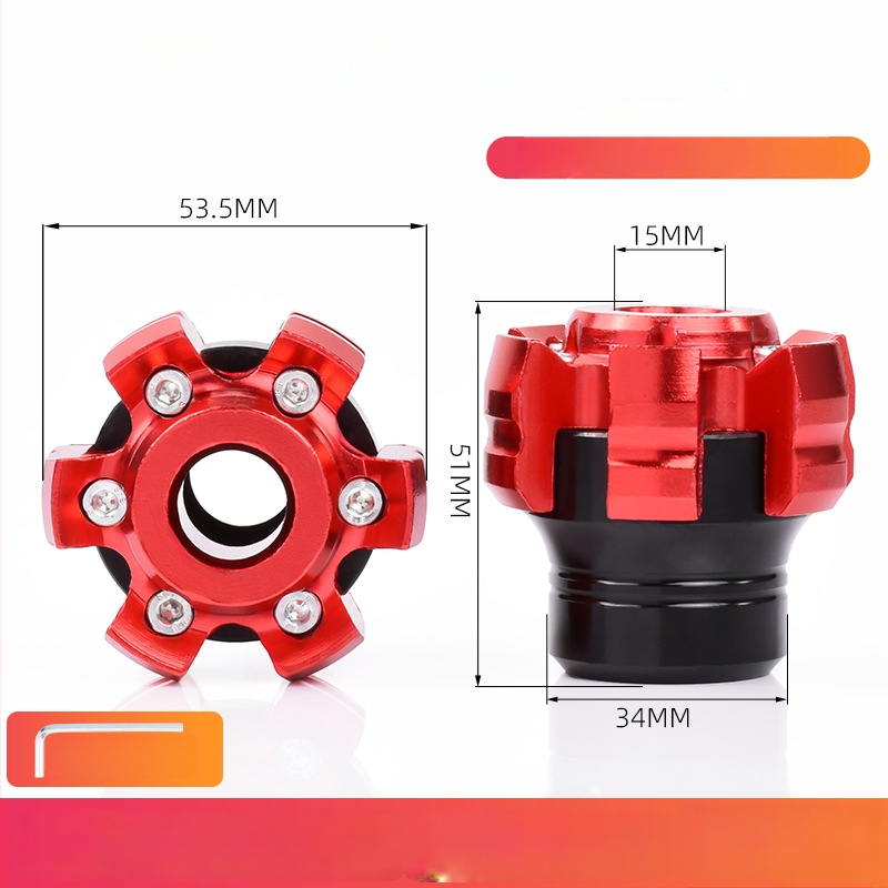 Čaša proti pádu pre prednú vidlicu, CNC dizajn so šiestimi pazúrmi, tlmenie nárazov, kompatibilné s väčšinou elektrických vozidiel a motocyklov