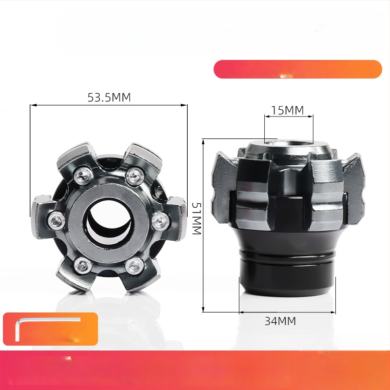 Čaša proti pádu pre prednú vidlicu, CNC dizajn so šiestimi pazúrmi, tlmenie nárazov, kompatibilné s väčšinou elektrických vozidiel a motocyklov