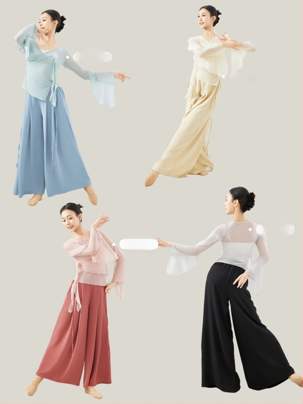 Dámsky moderný tanečný top — elastická sieťovina, jednofarebný, 92% nylon/poliamid, vhodný na scénu, latino a etnický tanec