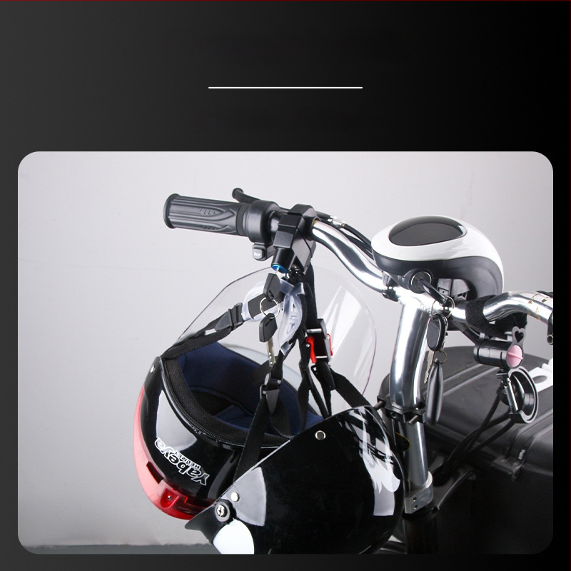 Zámok prilby pre elektrický motocykel — hliníková zliatina, model Dragon Head Handlebar Helmet Lock, vhodný pre 24 mm trubku, hmotnosť 246 g, značka Nanke