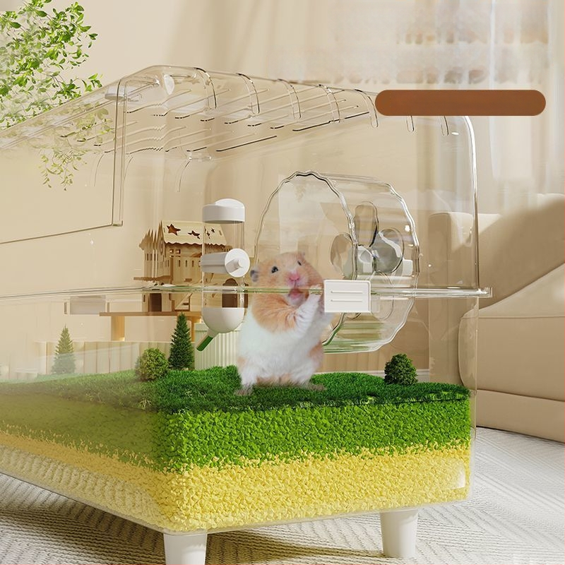 Klietka pre hamstera — Obrovská vila, Luxus, ľahká na čistenie; Materiál: Plast; Pre hamstera; Pôvod: Iné; Nie je importovaná