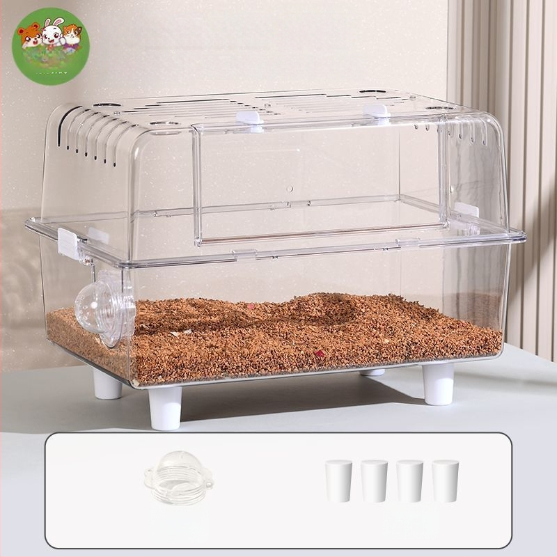 Klietka pre hamstera — Obrovská vila, Luxus, ľahká na čistenie; Materiál: Plast; Pre hamstera; Pôvod: Iné; Nie je importovaná