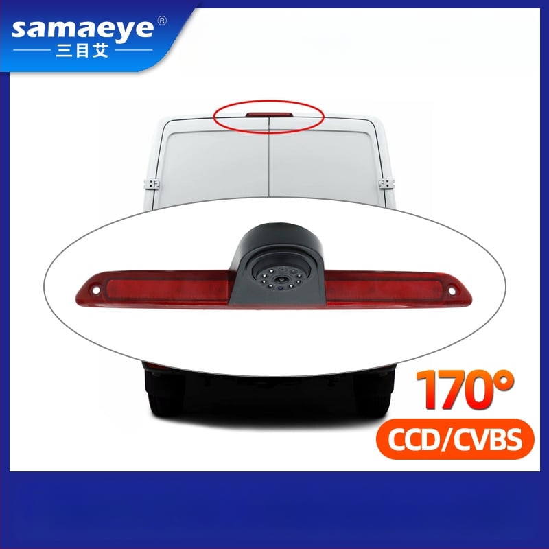 RV cúvacia kamera s fisheye širokým uhlom, 1080p HD nočné videnie, CCD senzor, 12V napájanie, 170° nastaviteľné zorné pole