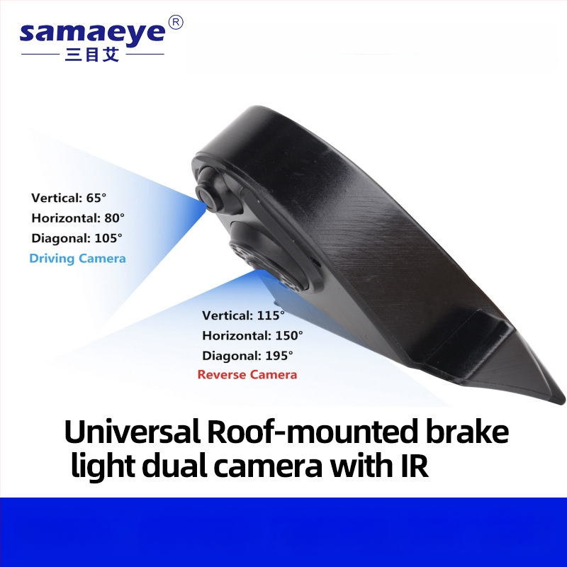 RV cúvacia kamera s fisheye širokým uhlom, 1080p HD nočné videnie, CCD senzor, 12V napájanie, 170° nastaviteľné zorné pole