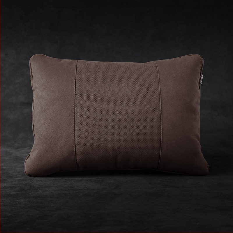 Automašīnas galvas balsts ar jostas atbalstu un kakla spilvenu, Vienkāršs stils (Zīmols: Evans; Ārējais materiāls: zamšs; Pildījums: bioloģiskais velūrs; Stils: Vienkāršs; Sezona: der visām sezonām)