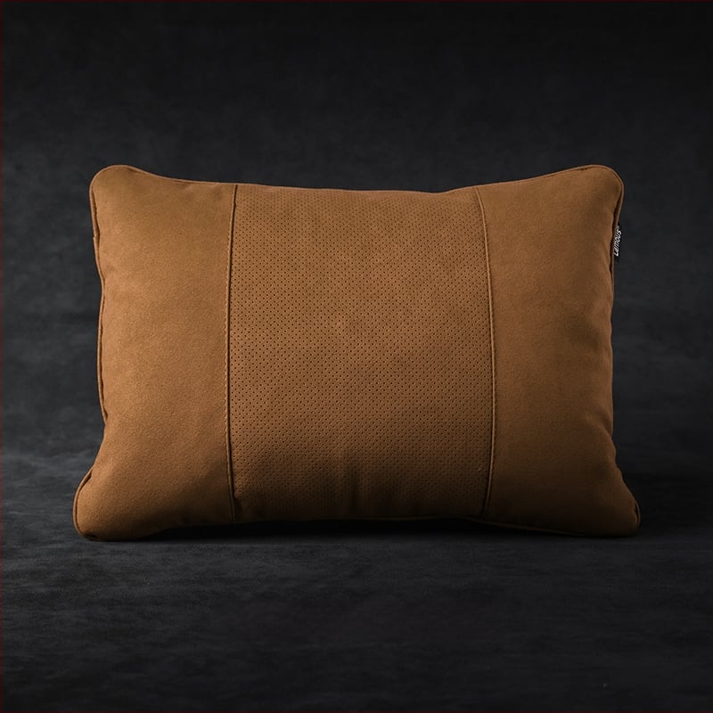 Automašīnas galvas balsts ar jostas atbalstu un kakla spilvenu, Vienkāršs stils (Zīmols: Evans; Ārējais materiāls: zamšs; Pildījums: bioloģiskais velūrs; Stils: Vienkāršs; Sezona: der visām sezonām)