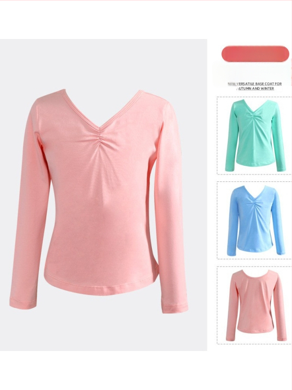 Detské baletné oblečenie: moderný tanec, dlhý rukáv top, 95% bavlna, na jeseň, pre dievčatá