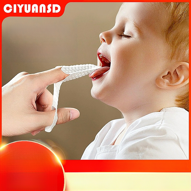 Jednorázový detský ústny čistič na prst s gáznou podložkou, na čistenie jazyka, pre deti 0–1 rokov, krabica 240 kusov