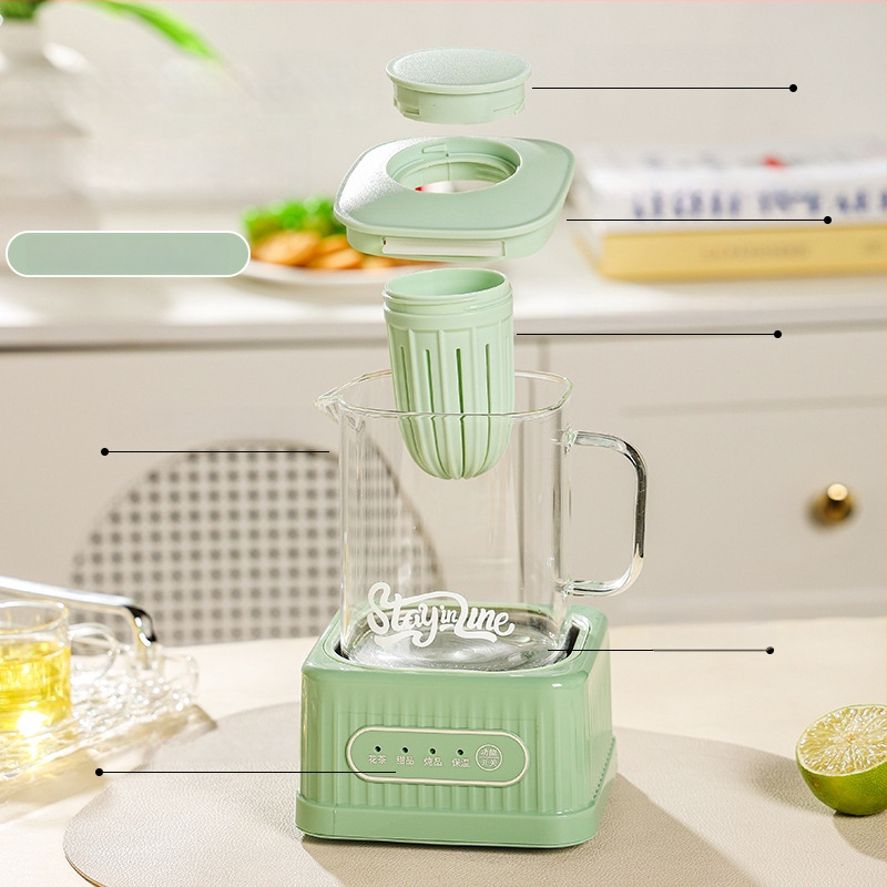 Health Pot s skleneným telom a digitálnym termostatom, objem 1–1,5 L, 220 V, 500 W, dotykové ovládanie