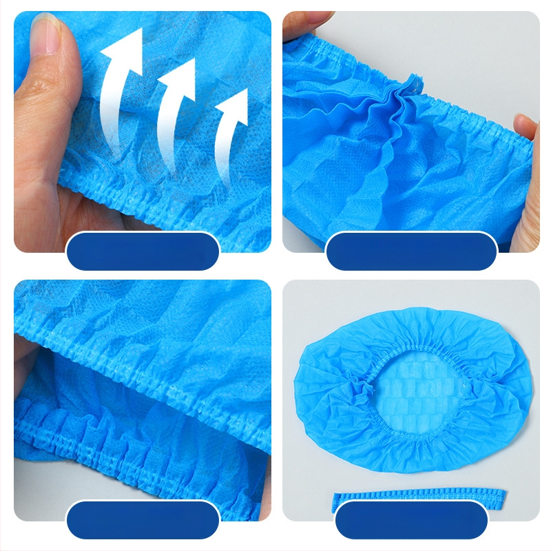 Hrubé jednorazové návleky na topánky z netkanej textílie, priedušné, protišmykové, prachotesné pre domáce použitie; hrúbka 300 g; 100 ks v balení