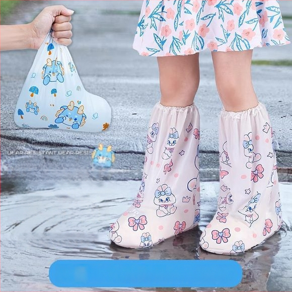 Jednorázové nepremokavé návleky na topánky pre deti a študentov, protišmykové, individuálne balené