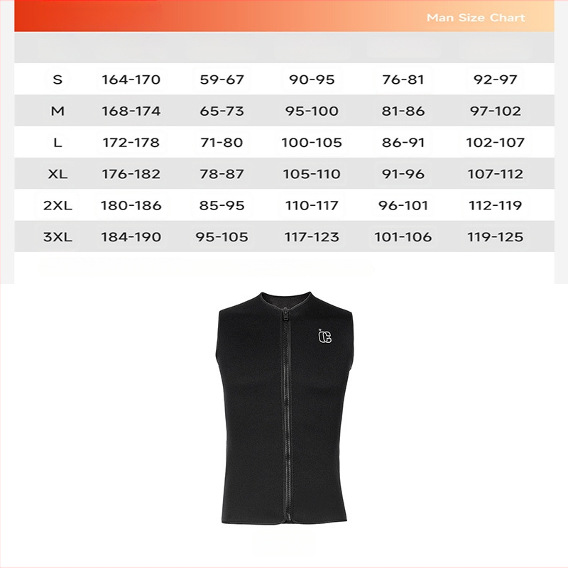 3 mm fliso įdėtas nardymo liemenė — šilta ir atspari šalčiui, unisex, skirta banglentininkams, plaukioti, riedėjimui ir laisvam nardymui — neoprenas-nylon su velūrine danga