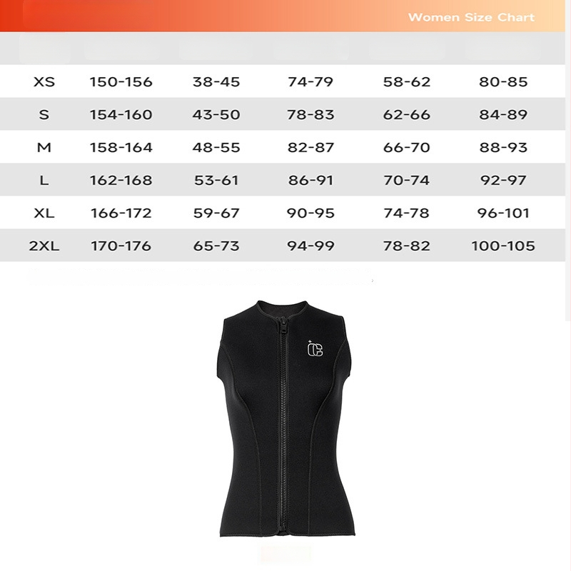 3 mm fliso įdėtas nardymo liemenė — šilta ir atspari šalčiui, unisex, skirta banglentininkams, plaukioti, riedėjimui ir laisvam nardymui — neoprenas-nylon su velūrine danga