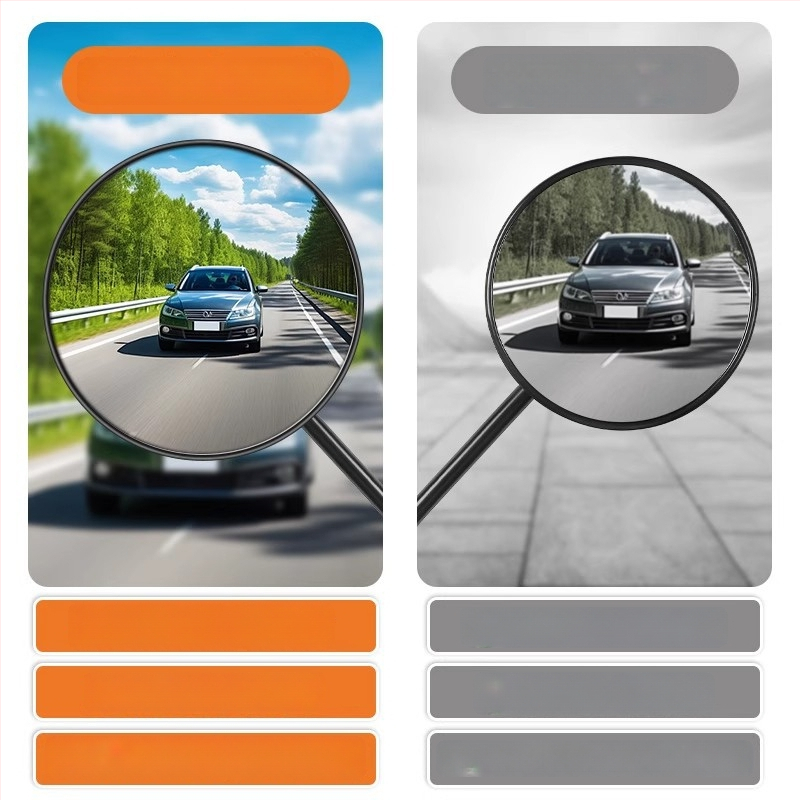 Zadné zrkadlo pre elektrické bicykle a trojkolesové vozidlá, kruhové, pripevnenie s pravým závitom, vysoká odolnosť proti otrasom | Model YJ-B721, Značka YiJu