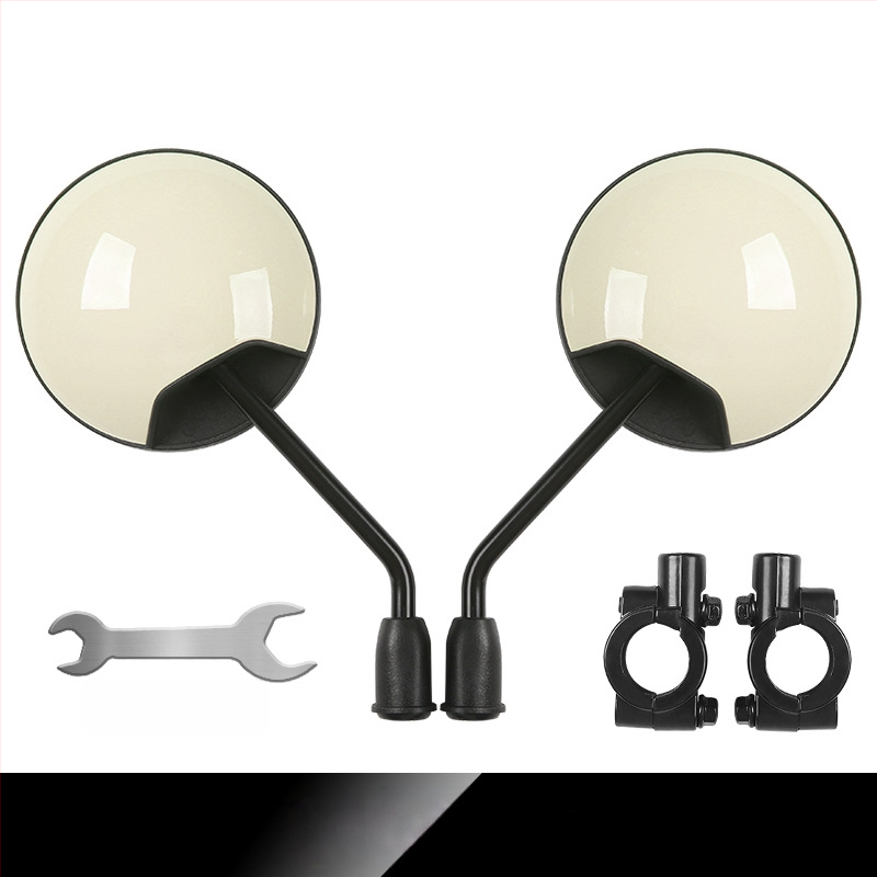 Zadné zrkadlo pre elektrické bicykle a trojkolesové vozidlá, kruhové, pripevnenie s pravým závitom, vysoká odolnosť proti otrasom | Model YJ-B721, Značka YiJu