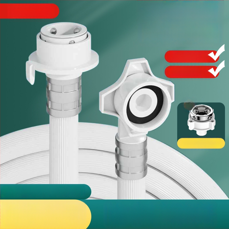 Aofulang xldzdg Hadica na prívod vody pre práčku – predĺžená výbušne odolná hadica so snap-on konektorom