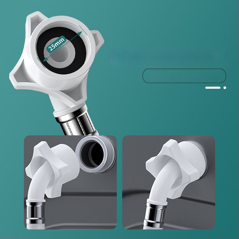 Aofulang xldzdg Hadica na prívod vody pre práčku – predĺžená výbušne odolná hadica so snap-on konektorom