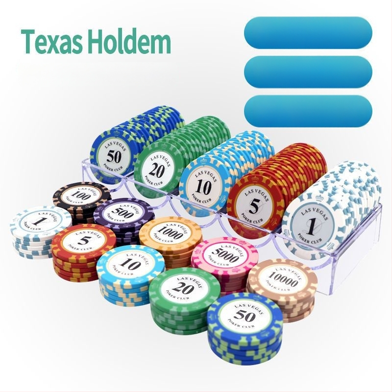 Akrila pokera žetoni – daudznomalīgs komplekts pokera zālei/klubam (Texas Hold'em, Mahjong)