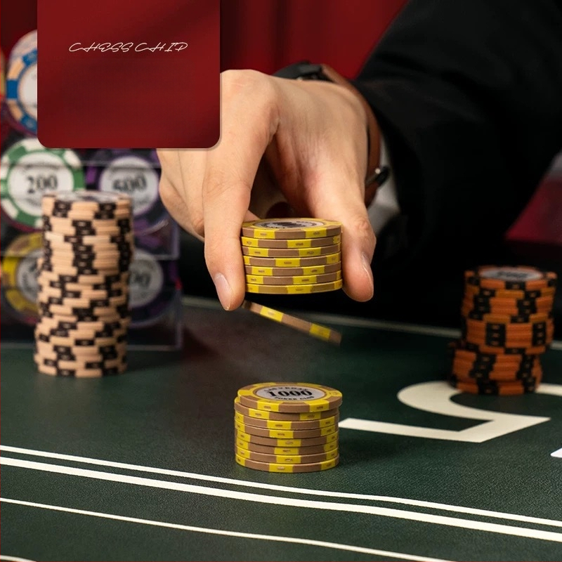 Akrila pokera žetoni – daudznomalīgs komplekts pokera zālei/klubam (Texas Hold'em, Mahjong)