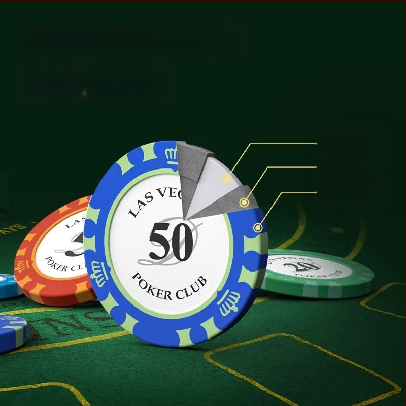 Akrila pokera žetoni – daudznomalīgs komplekts pokera zālei/klubam (Texas Hold'em, Mahjong)