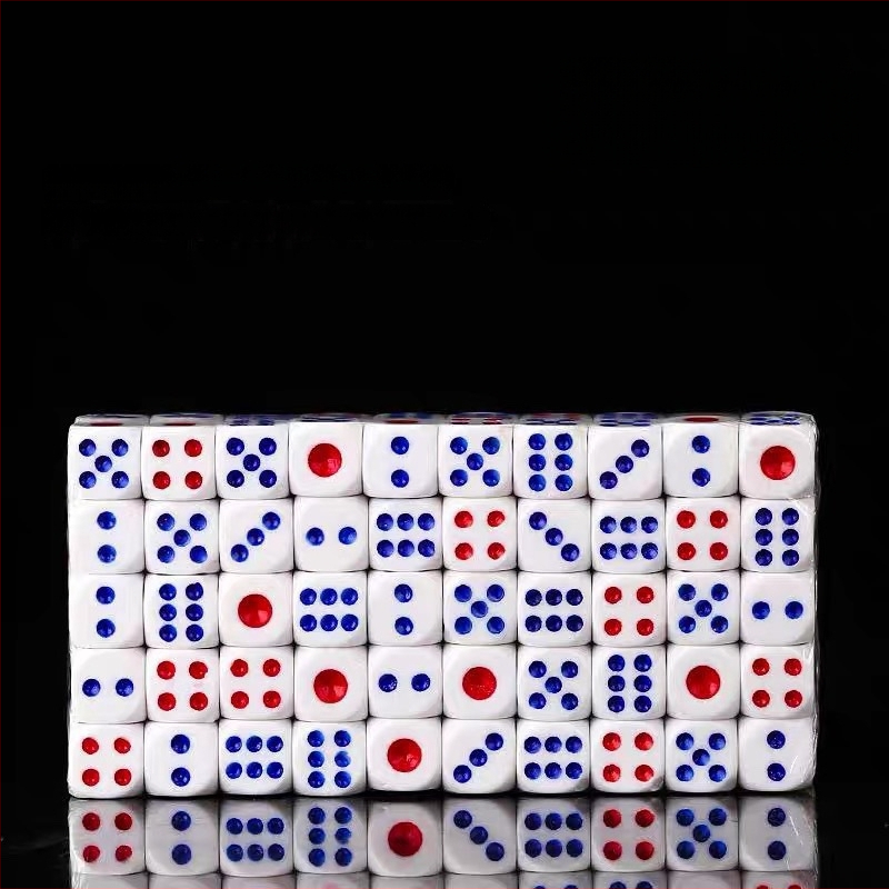 Kubiņi no melamīna, zīmols Yishun, 100 gab., stils fillet, šaha un kāršu spēlēm