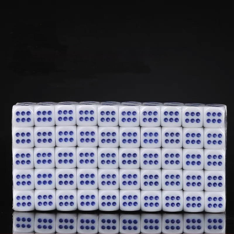 Kubiņi no melamīna, zīmols Yishun, 100 gab., stils fillet, šaha un kāršu spēlēm