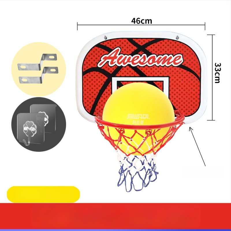 Avati detská zavesená basketbalová doska pre vnútorné použitie, tichá montáž, bez vŕtania — Materiál: Iné; Pôvod: Zhejiang; Značka: Avati; Kategória: Loptová veža/ rám; Produktová kategória: Basketbalová doska