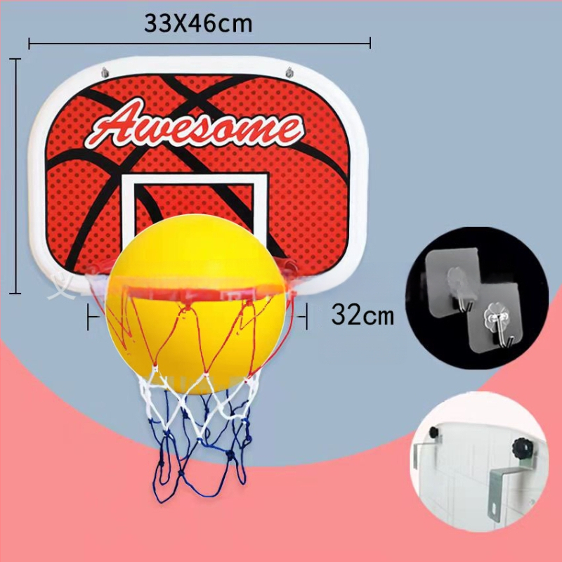Avati detská zavesená basketbalová doska pre vnútorné použitie, tichá montáž, bez vŕtania — Materiál: Iné; Pôvod: Zhejiang; Značka: Avati; Kategória: Loptová veža/ rám; Produktová kategória: Basketbalová doska