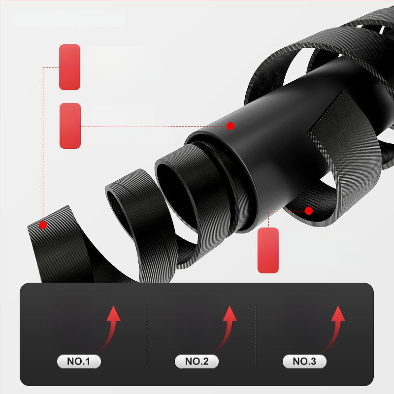 Teleskopická karbónová tyč pre sieť na rybolov s rozšíriteľnou oporou a zadným vešiakom