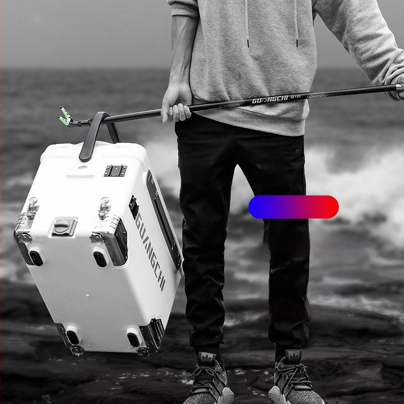 Teleskopická karbónová tyč pre sieť na rybolov s rozšíriteľnou oporou a zadným vešiakom