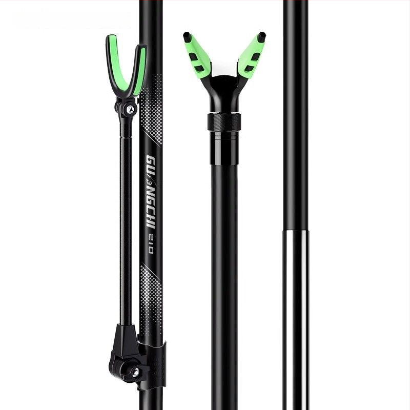 Teleskopická karbónová tyč pre sieť na rybolov s rozšíriteľnou oporou a zadným vešiakom