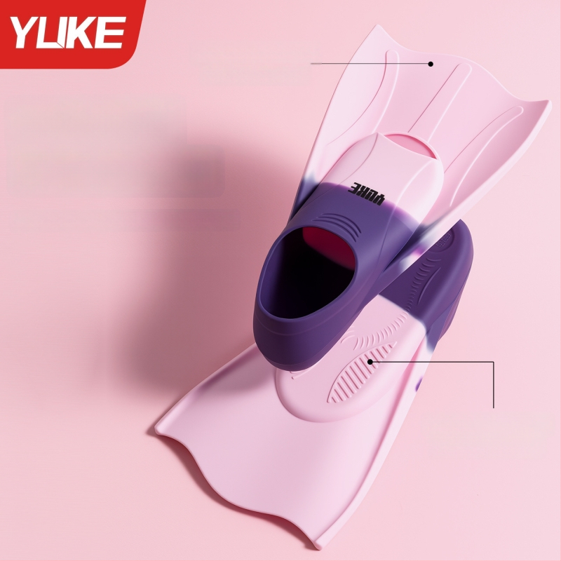 Silikónové krátke plutvy na plávanie – tréning, Yuke JP624