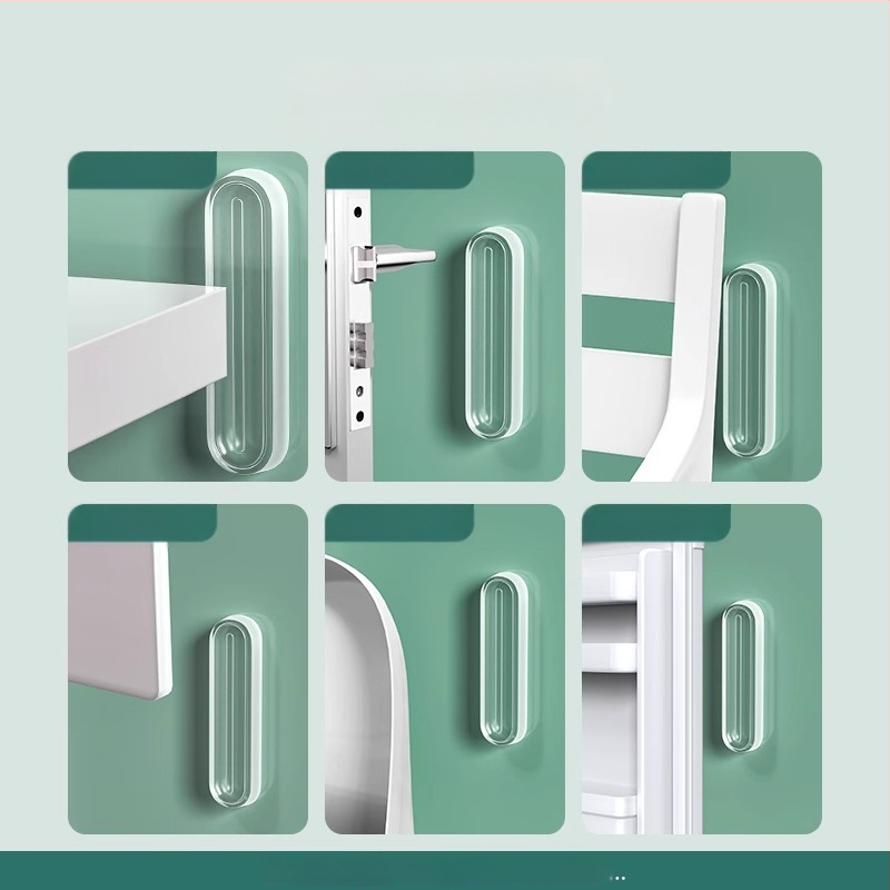 Silikónový tlmič proti nárazu pre dverové rukoväte a dvier skriniek, sada 2 kusy, značka Shouli