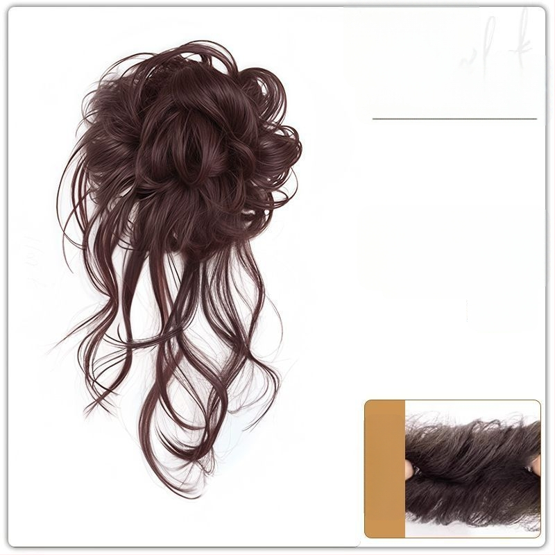 Parochňa s copom, hodvábny účes, s klipom Dragon Whiskers, ručne vyrobená, vlasy z tepelne odolného drôtu, bez farbenia a trvalej úpravy