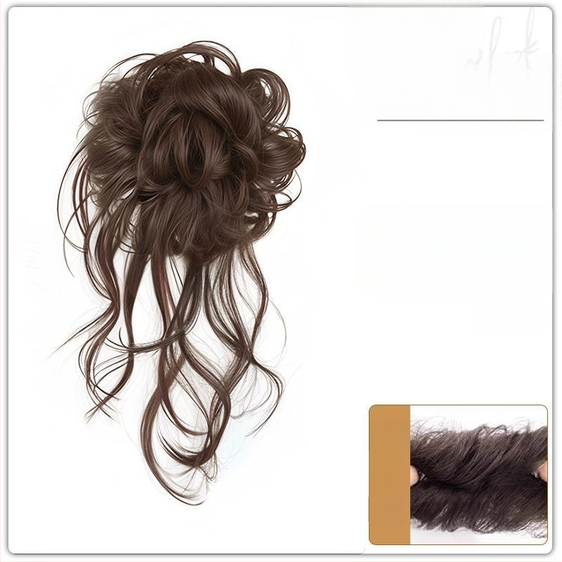 Parochňa s copom, hodvábny účes, s klipom Dragon Whiskers, ručne vyrobená, vlasy z tepelne odolného drôtu, bez farbenia a trvalej úpravy